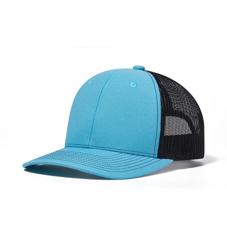 Custom logo 6 panel all colors richardson 112 trucker hats mesh with leather patches camo customized embroidery 2two tone gorras