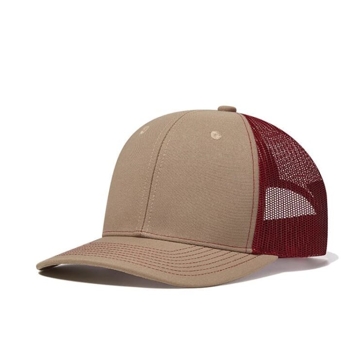 Custom logo 6 panel all colors richardson 112 trucker hats mesh with leather patches camo customized embroidery 2two tone gorras