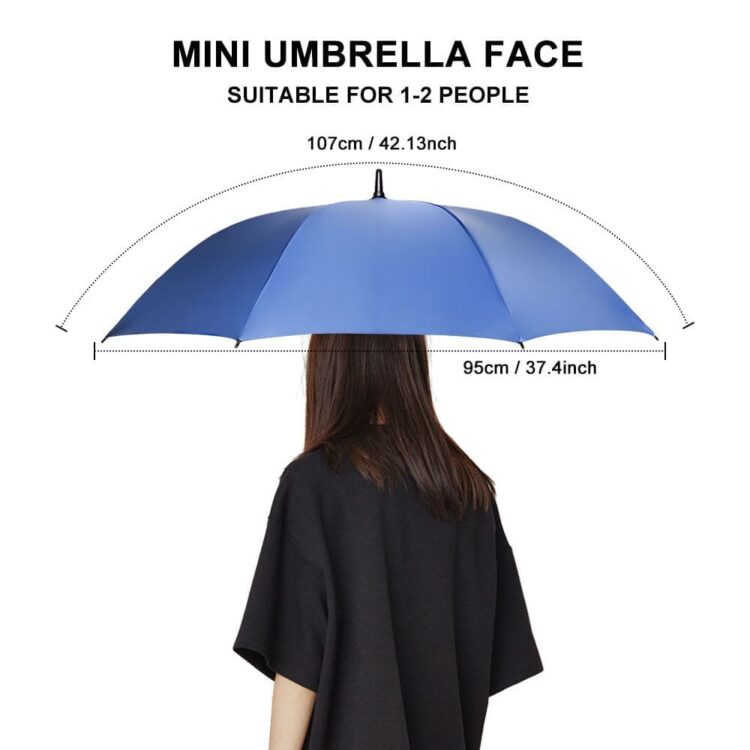 Best quality personalized wholesale big double windproof umbrella automatic open straight golf umbrella with custom logo