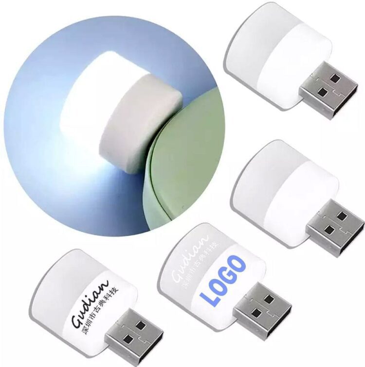 Compact nightlight cheap energy-saving bulb saves power 1w custom logo small mini usb night light portable usb led lamp