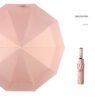 custom logo 10 rib automatic folding umbrella 12