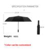 custom logo 10 rib automatic folding umbrella 5
