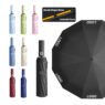 custom logo 24 rib automatic folding umbrella