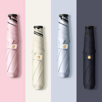 custom logo carbon fiber 3 fold umbrella 3