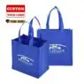 Custom logo environmental friendly non woven t shirt shopping bag storage bag d cut non woven bag with zipper