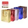 Custom logo environmental friendly non woven t shirt shopping bag storage bag d cut non woven bag with zipper
