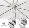 custom logo straight long handle transparent umbrella 3