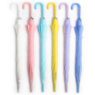 custom logo straight long handle transparent umbrella 5