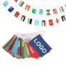Custom print all country banner small national flag advertising mini pennant flag bunting string flag for bar party decoration
