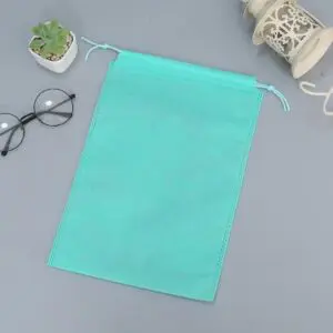 Custom wholesale logo printed non woven gift storage bag travel non-woven black carrying dust shoe bag drawstring packaging bag