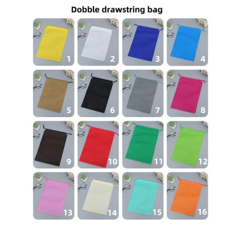 Custom wholesale logo printed non woven gift storage bag travel non-woven black carrying dust shoe bag drawstring packaging bag