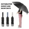 Low moq wholesale promotional three-fold umbrella open sunscreen uv durable oem rainy automatic opening umbrellas