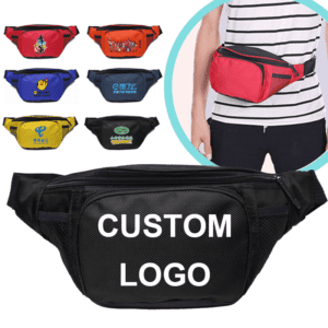 Custom logo unisex men pouch waist bag women oxford fanny pack crossbody shoulder bag