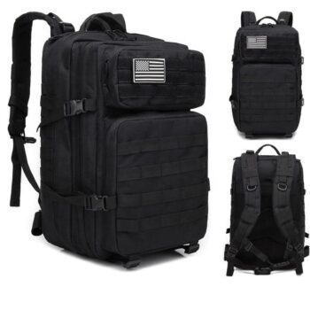 Low moq 900d oxford tactical backpack 45l molle pouch assault pack camping tactical backpack bag oem hiking backpack