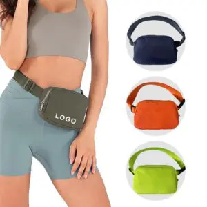 Custom logo luxury crossbody fanny pack adjustable workout running belt chest bag
