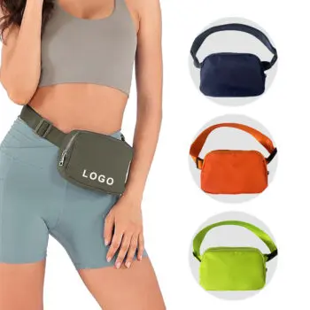 Custom logo luxury crossbody fanny pack adjustable workout running belt chest bag