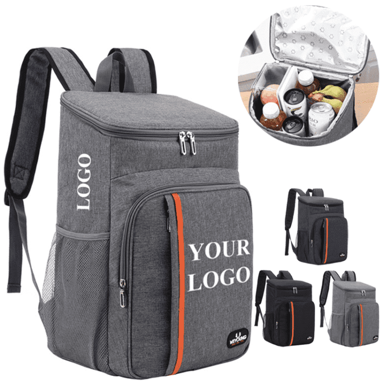 Custom logo portable thermal insulation backpack cooler backpack travel picnic backpack cooler bag leak proof cooler food box