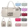 New style luxury duffel bag sports gym bag custom logo night weekend ladies overnight travelling duffle travel bag with logo