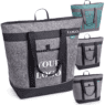 Custom logo foldable food delivery bag oxford cooler insulated bag