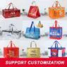 Custom delivery supermarket insulated cooler bag logo delivery bag