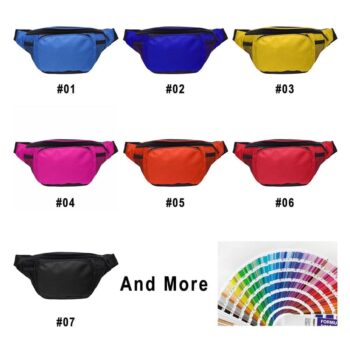 Custom logo unisex men pouch waist bag women oxford fanny pack crossbody shoulder bag