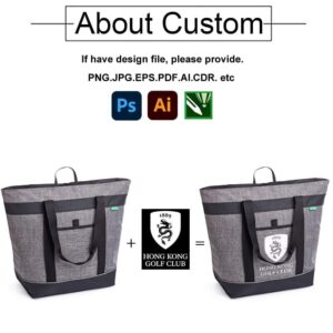 Custom logo foldable food delivery bag oxford cooler insulated bag
