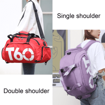 Custom nylon portable durable travel bag for gym exercise waterproof fabric gym bag