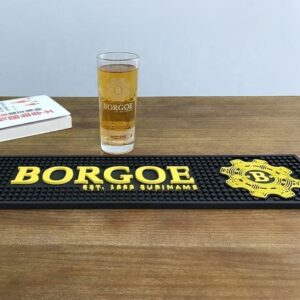Wholesale customized logo anti-slip rubber bar spill mat promotional service mat soft pvc bar beer mat