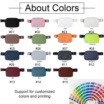 Custom logo luxury crossbody fanny pack adjustable workout running belt chest bag