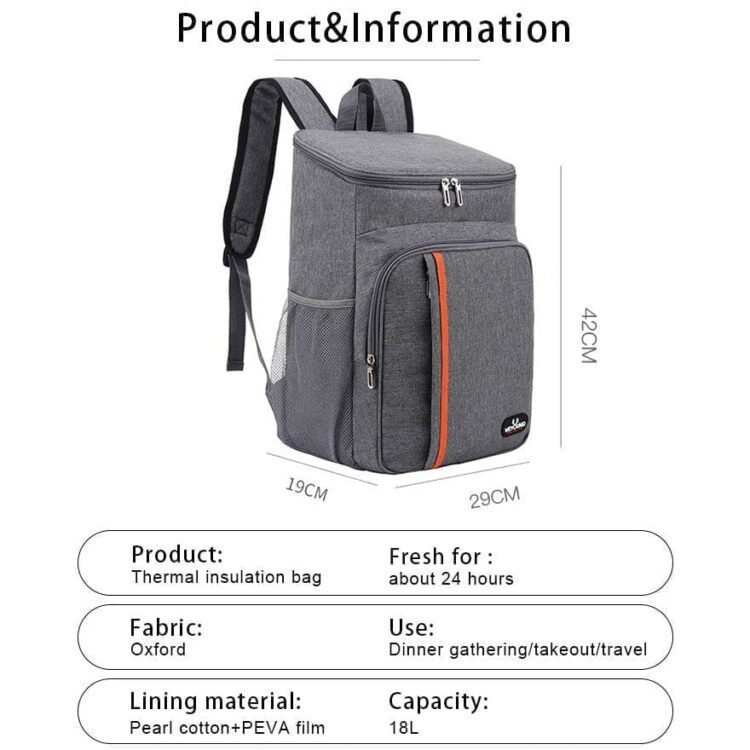 Custom logo portable thermal insulation backpack cooler backpack travel picnic backpack cooler bag leak proof cooler food box
