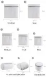 Thickened fine mesh laundry bag set large mesh clothes washing bag durable underwear bra washing bag