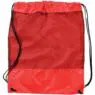 Custom zipper polyester mesh drawstring backpack mesh drawstring bag with logo