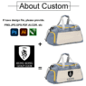 Custom logo portable durable duffel tote travel bag waterproof sports gym bag