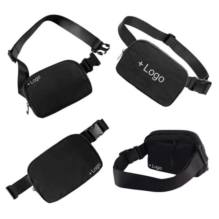 Custom logo luxury crossbody fanny pack adjustable workout running belt chest bag