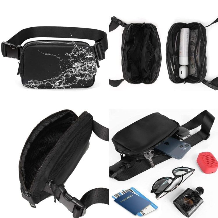 Custom logo luxury crossbody fanny pack adjustable workout running belt chest bag
