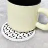 Wholesale promotion custom round soft pvc car cup holder tea coaster classic style for coffee and customizable