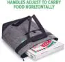 Custom logo foldable food delivery bag oxford cooler insulated bag