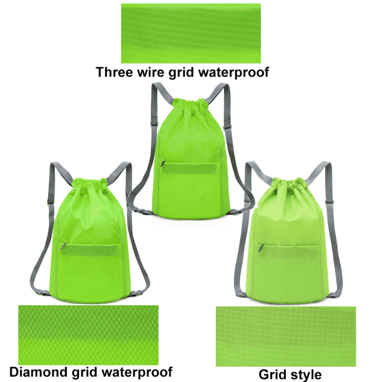 Custom drawstring backpack bag waterproof gym draw string sport portable nylon backpack drawstring bag