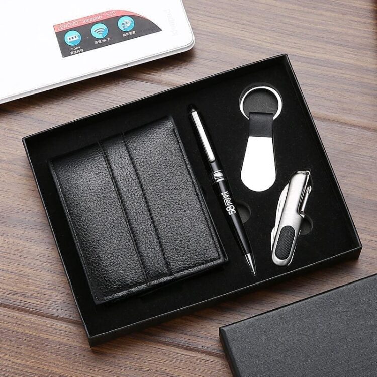 Merchandising promo business gift sets corporate office souvenir luxury promotional business gift set