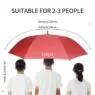 New arrival umbrellas wholesale double layer golf umbrella unique design multi colors for sale