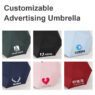 personalized pocket 5 fold uv sun umbrella 5