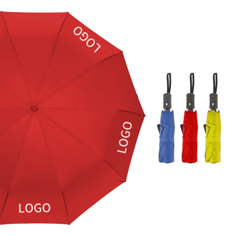 Personalized wholesale brand logo oem advertising double windproof umbrella automatic umbrellas with logo printing