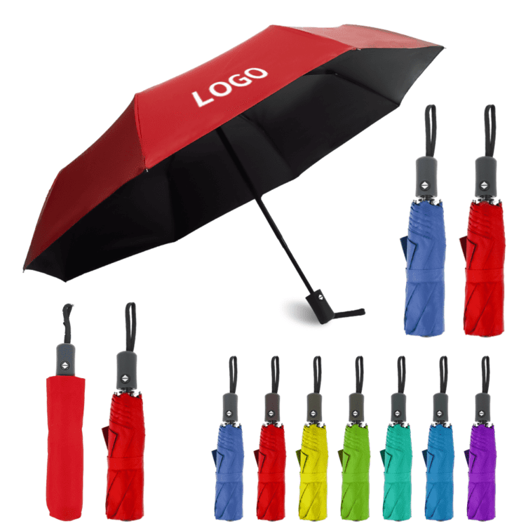 Personalized wholesale brand logo oem advertising double windproof umbrella automatic umbrellas with logo printing
