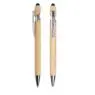 Retractable bamboo ballpoint pen black ink sustainable pens for writing office products wooden bamboo ballpoint pen