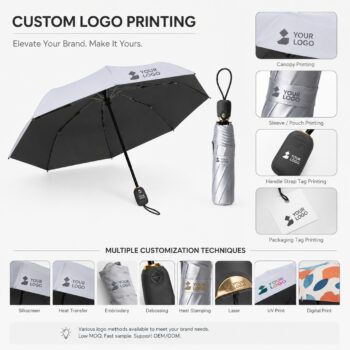 titanium silver coating foldable umbrella panan 1