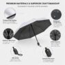 titanium silver coating foldable umbrella panan 3