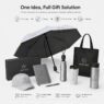 titanium silver coating foldable umbrella panan 5