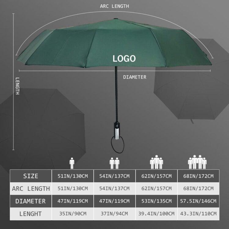 Wholesale cheap big umbrella windproof waterproof straight umbrella with logo customized