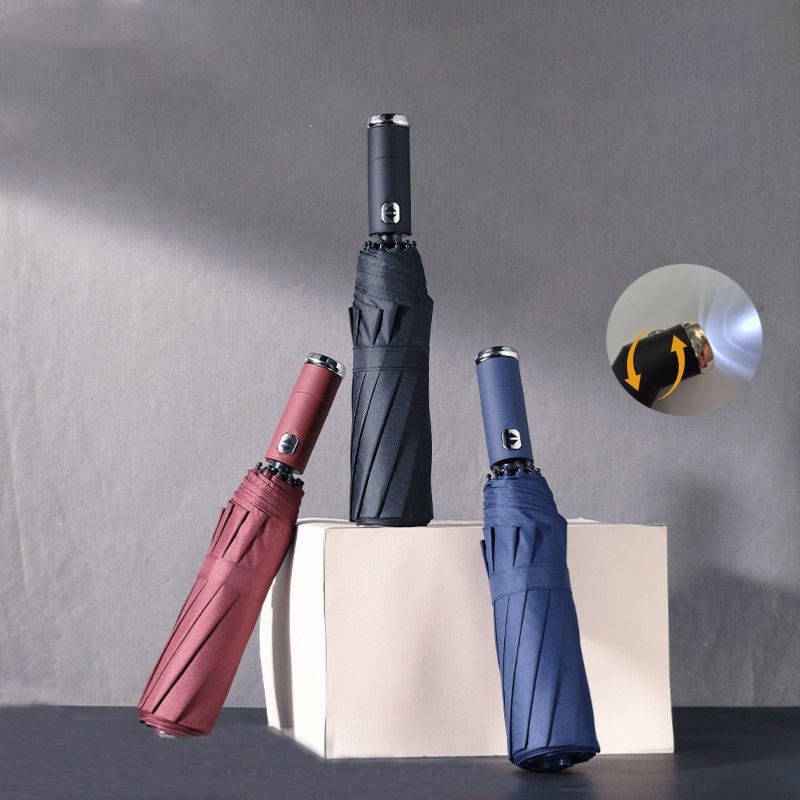 wholesale custom led flashlight foldable umbrella wholesale custom led flashlight foldable umbrella