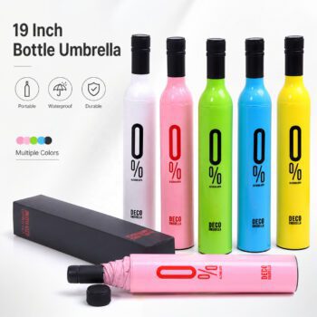 wine bottle shape foldable umbrella gotley 1